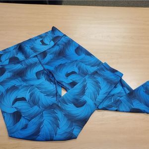 Champion plus teal palm leggings